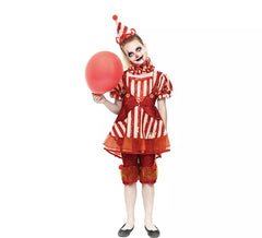 Classic red Clown costume for girls