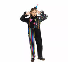 Colorful Gloomy Clown Costume for Girls