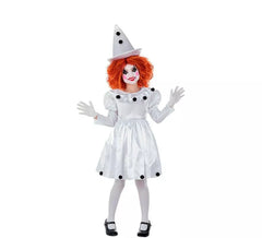 Pierrot Clown Costume for Girls