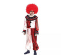 Disfraz de Payaso a Rayas con Sangre para niños