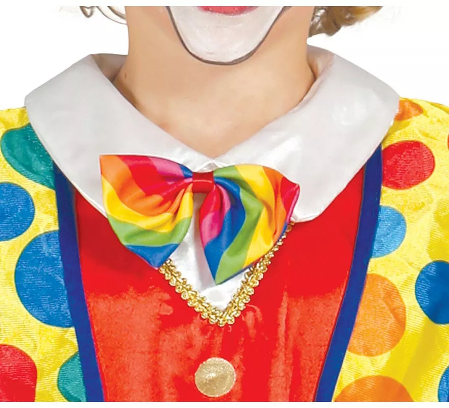Translation missing: en.Disfraz de Payaso a rayas multicolores para niño