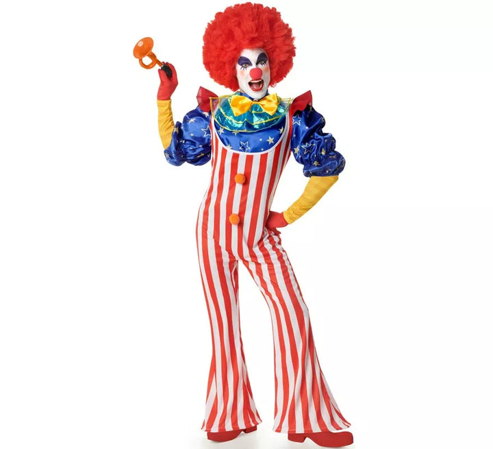 Disfraz de Payaso a rayas para hombre