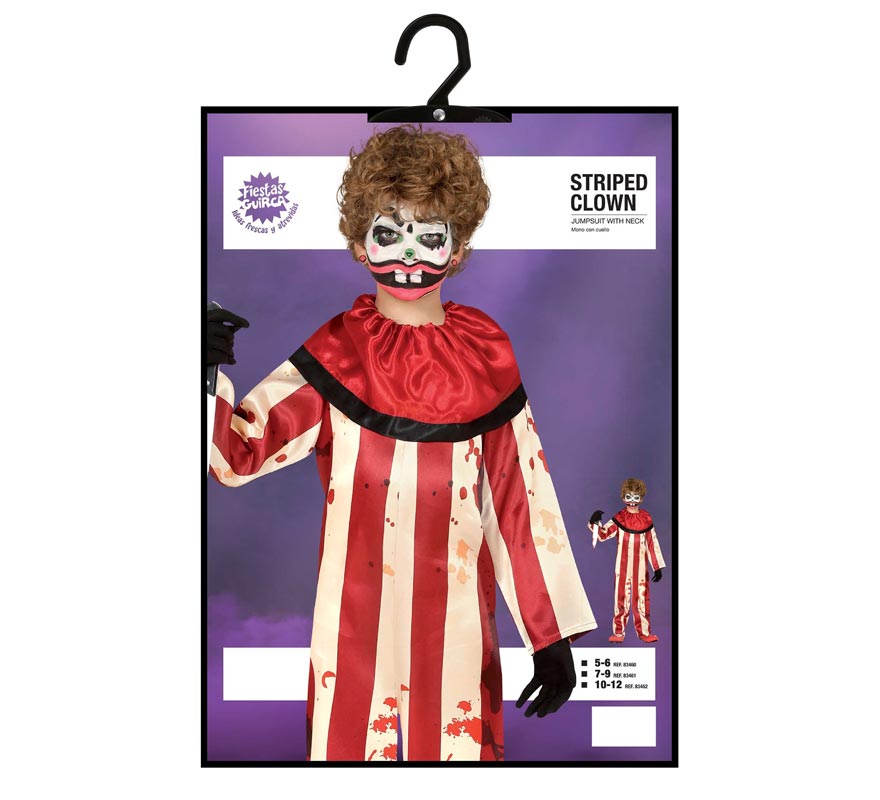 Translation missing: en.Disfraz de Payaso a Rayas para niño