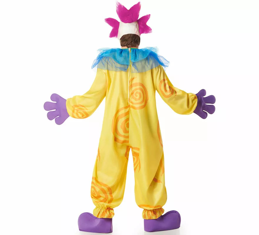 Translation missing: en.Disfraz de Payaso Asesino Aterrador amarillo para hombre