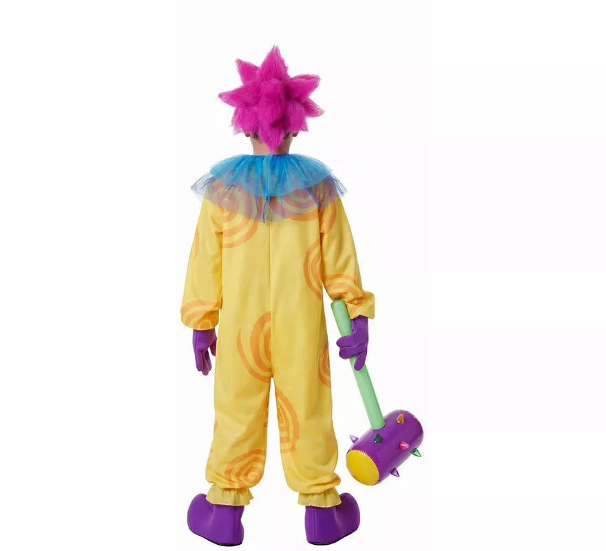 Translation missing: en.Disfraz de Payaso Asesino Aterrador amarillo para niño