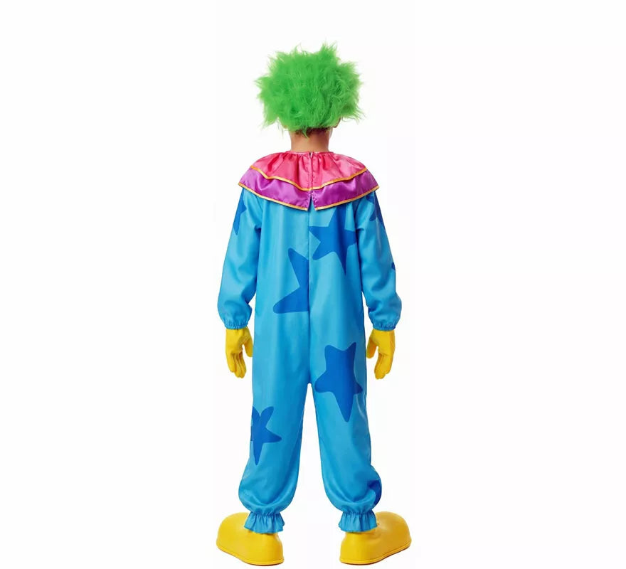 Translation missing: en.Disfraz de Payaso Asesino Aterrador azul para niño