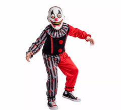 Crazy Killer Clown Costume with Mask for boys