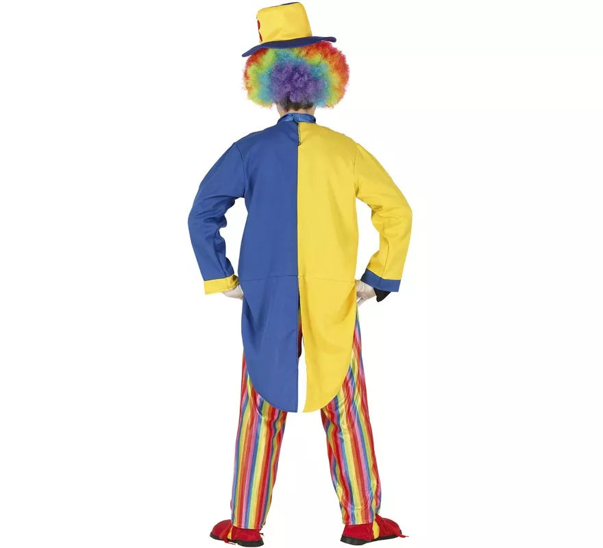 Translation missing: en.Disfraz de Payaso Azul y Amarillo para hombre