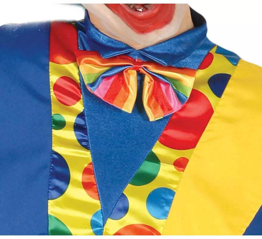 Disfraz de Payaso Azul y Amarillo para hombre