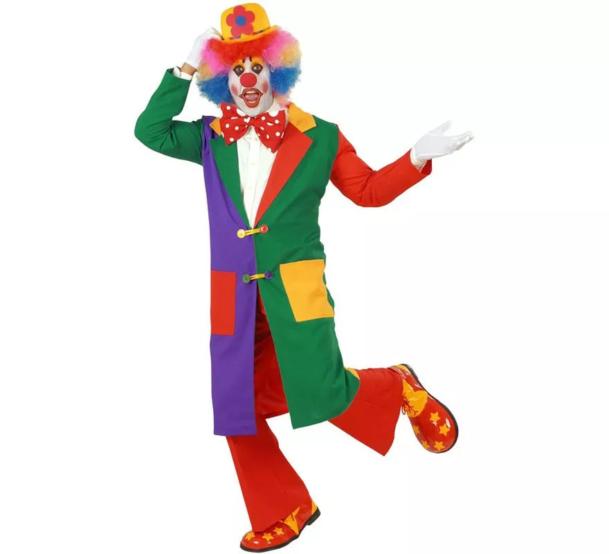 Translation missing: en.Disfraz de Payaso Colores para hombre