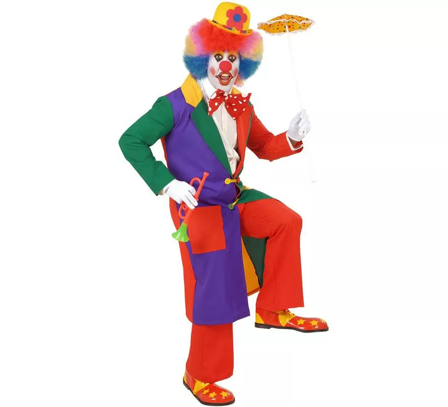 Translation missing: en.Disfraz de Payaso Colores para hombre