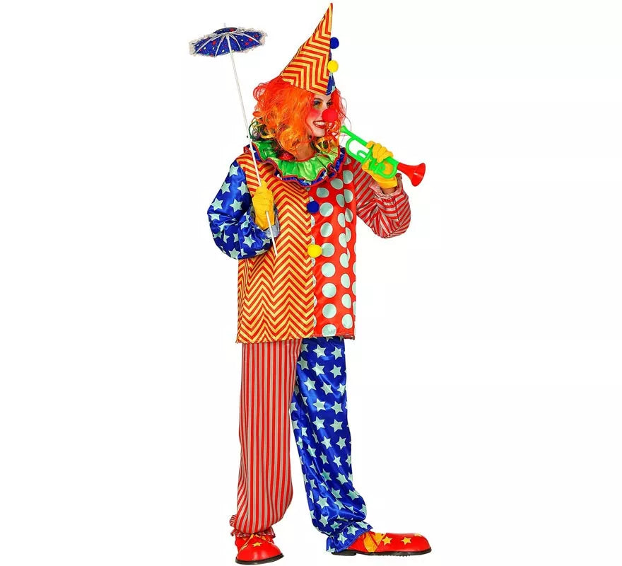 Translation missing: en.Disfraz de Payaso Colorines para hombre