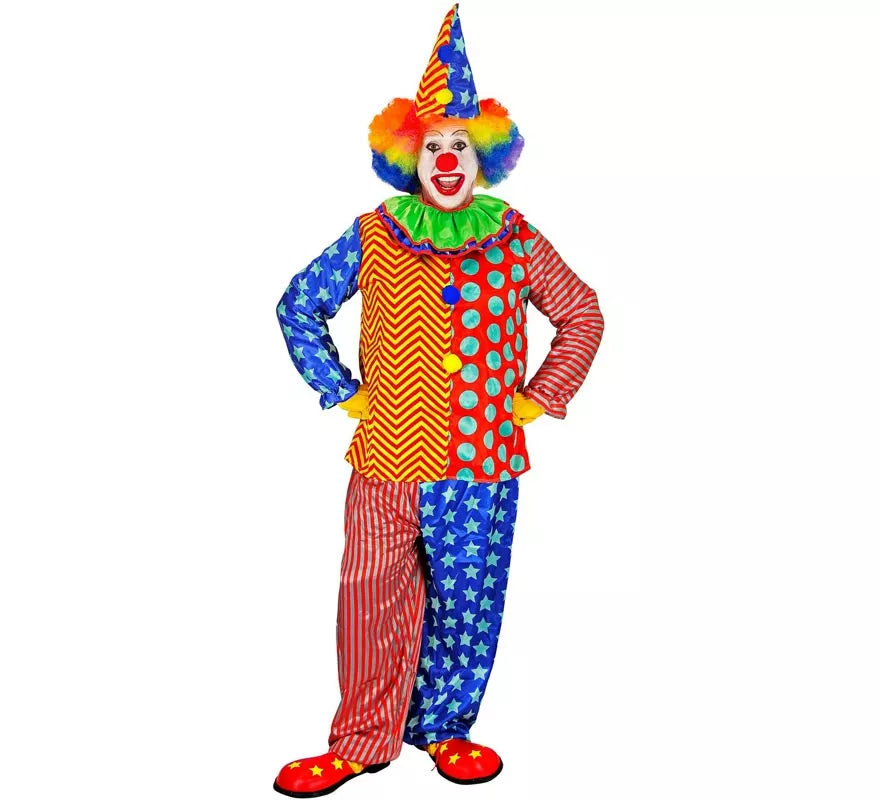 Translation missing: en.Disfraz de Payaso Colorines para hombre