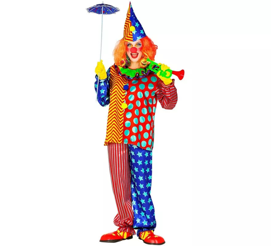 Translation missing: en.Disfraz de Payaso Colorines para hombre