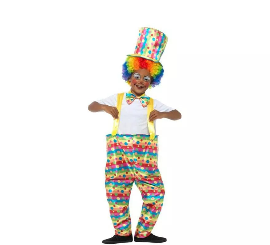 Translation missing: en.Disfraz de Payaso con Topos y Rayas para niño