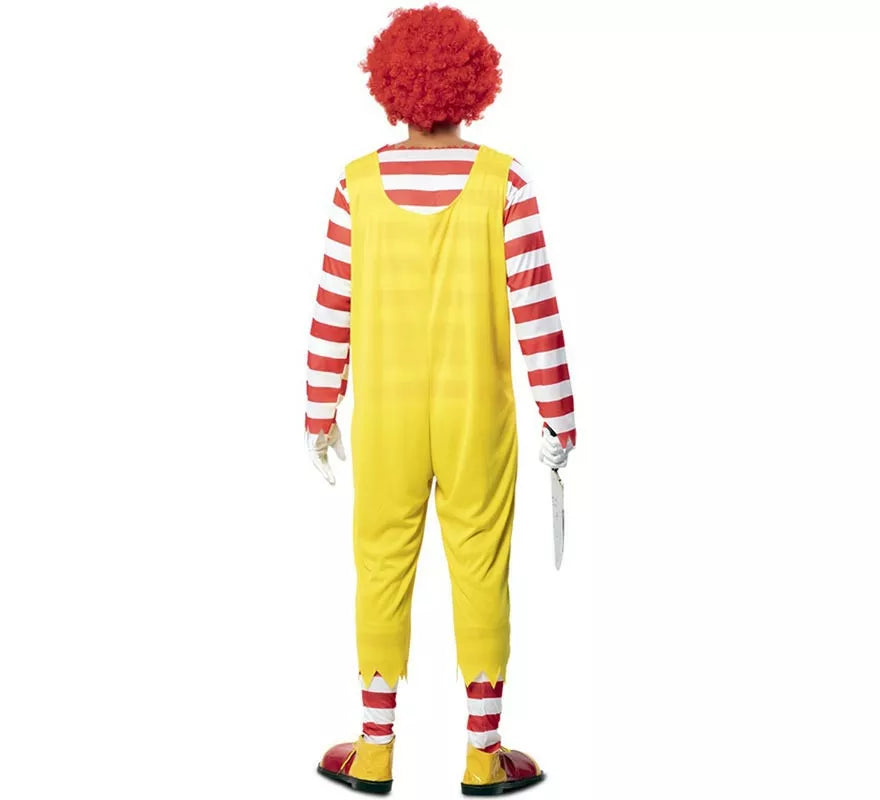 Disfraz de Payaso de Hamburguesa Asesino para hombre