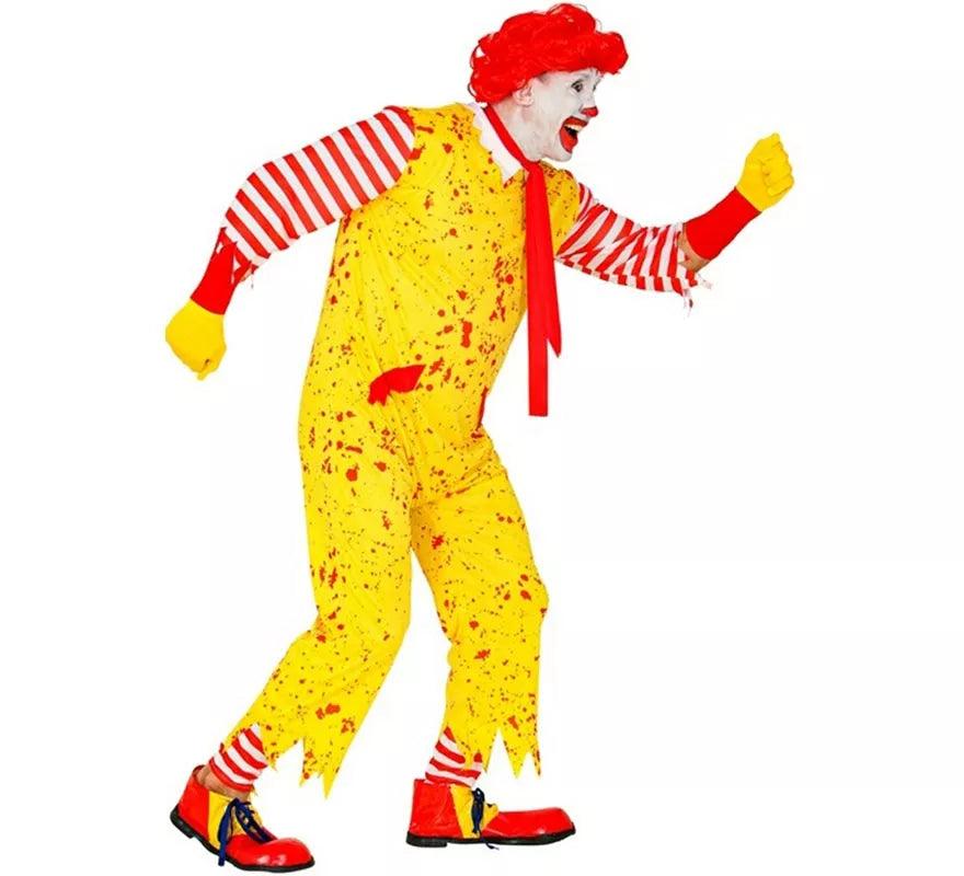 Disfraz de Payaso de Hamburguesa Asesino para hombre