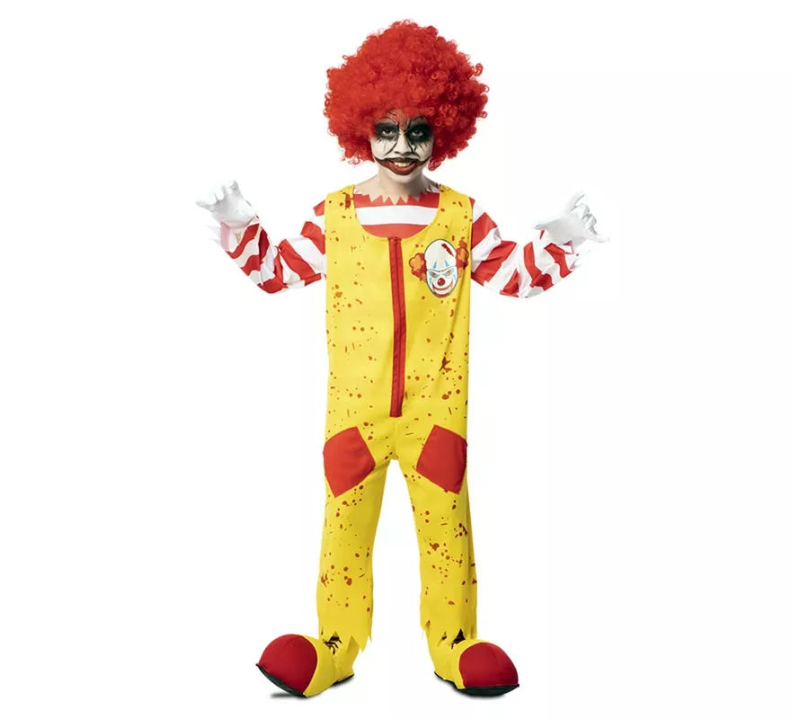 Disfraz de Payaso de Hamburguesa Asesino para niño