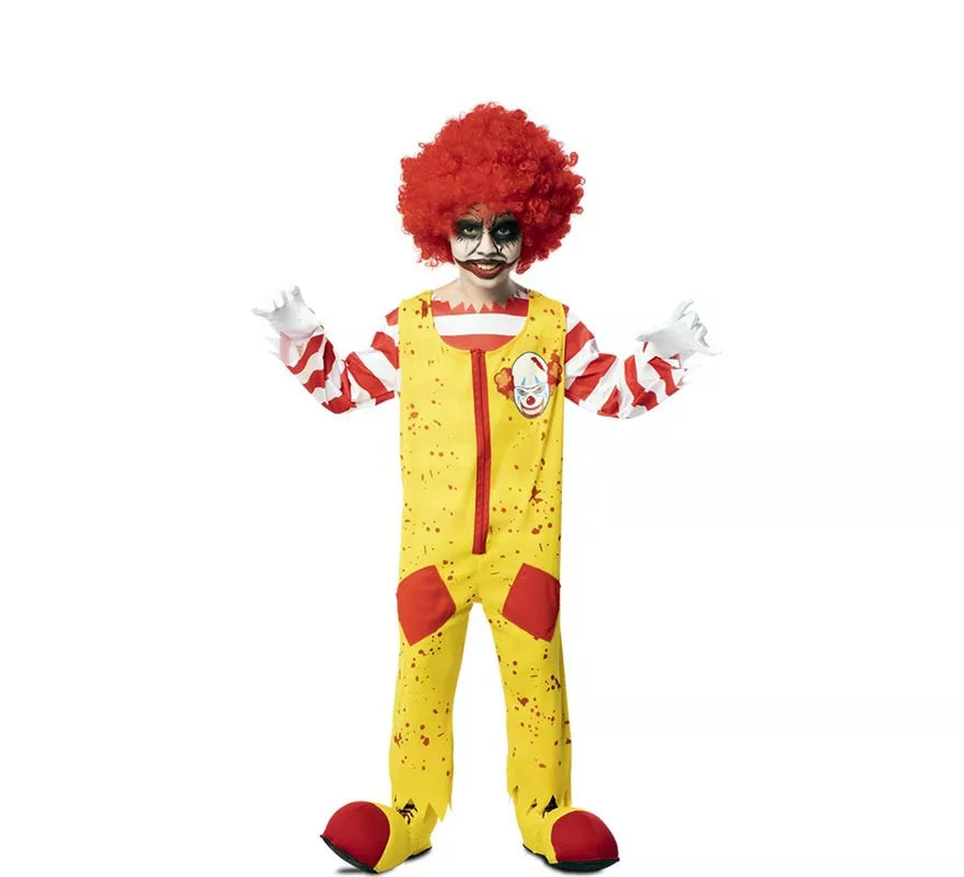 Translation missing: en.Disfraz de Payaso de Hamburguesa Asesino para niño