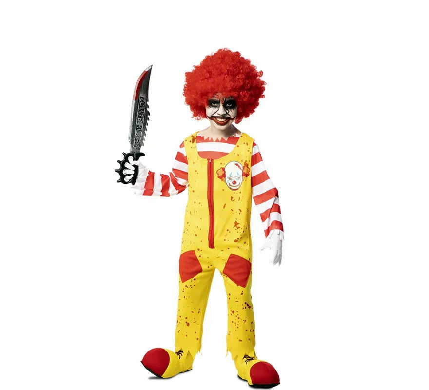 Translation missing: en.Disfraz de Payaso de Hamburguesa Asesino para niño