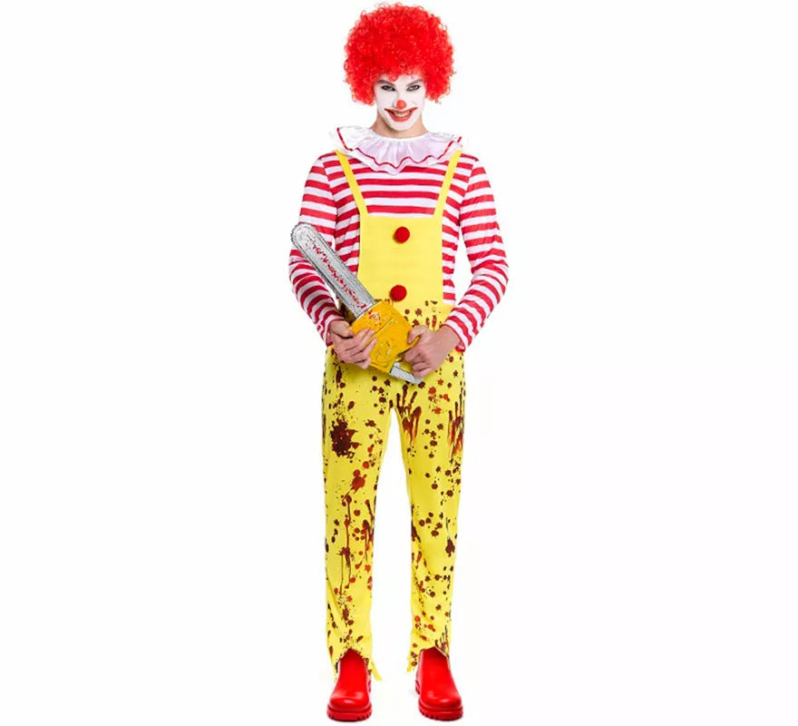 Translation missing: en.Disfraz de Payaso de Hamburguesa Sádico para hombre