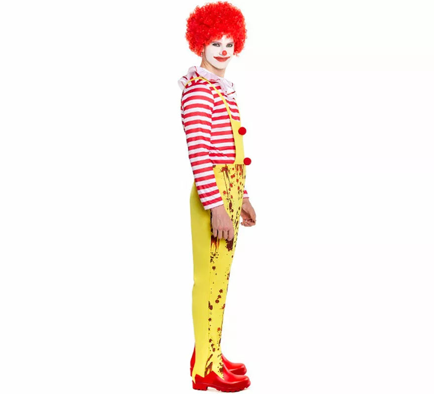 Disfraz de Payaso de Hamburguesa Sádico para hombre