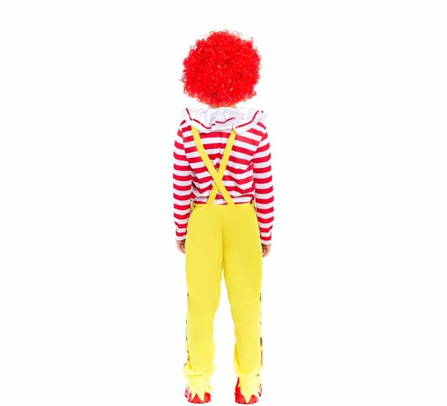 Disfraz de Payaso de Hamburguesa Sádico para niño
