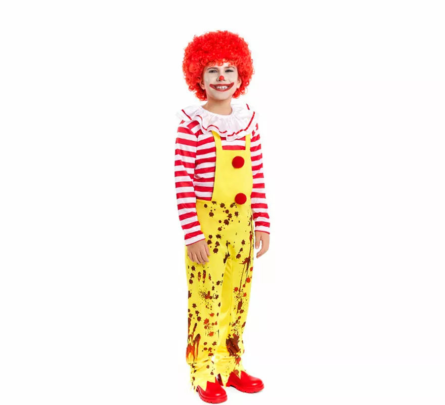 Disfraz de Payaso de Hamburguesa Sádico para niño