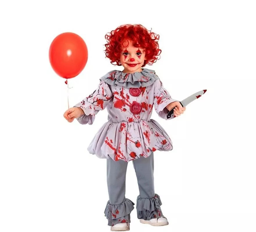Translation missing: it.Disfraz de Payaso de Terror Vintage para bebé
