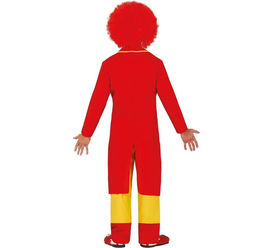 Translation missing: en.Disfraz de Payaso de Traje Rojo y Amarillo para hombre