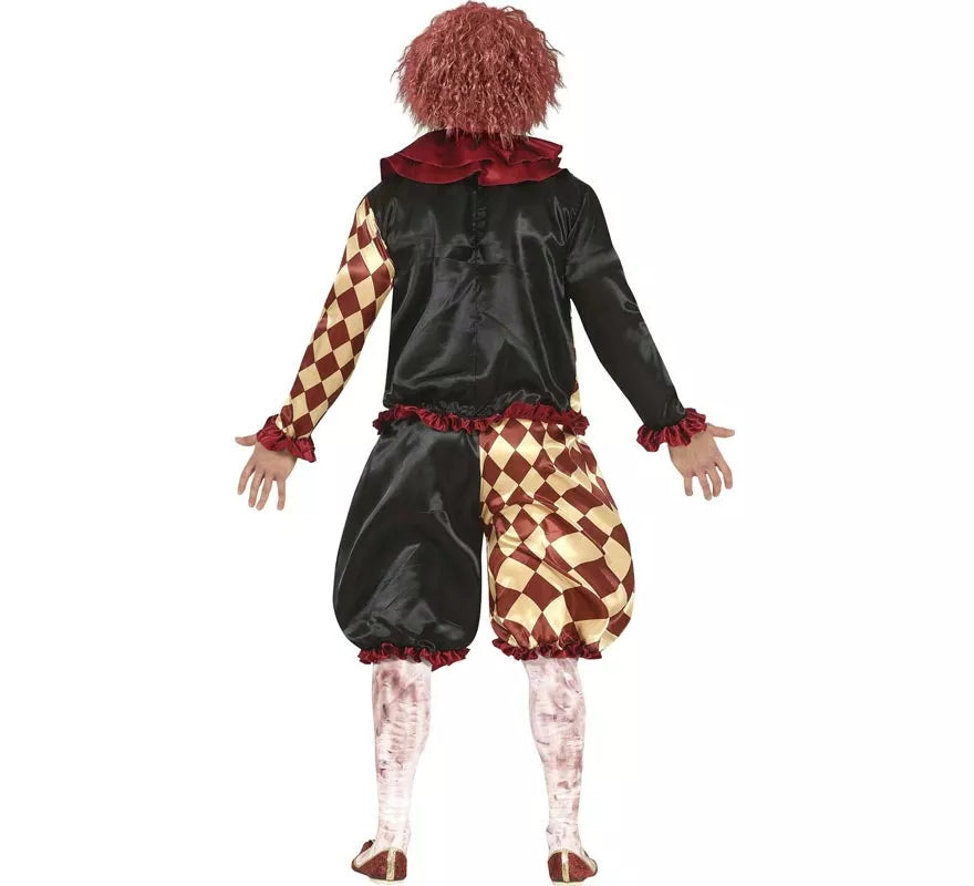 Disfraz de Payaso del Horror a Cuadros para hombre