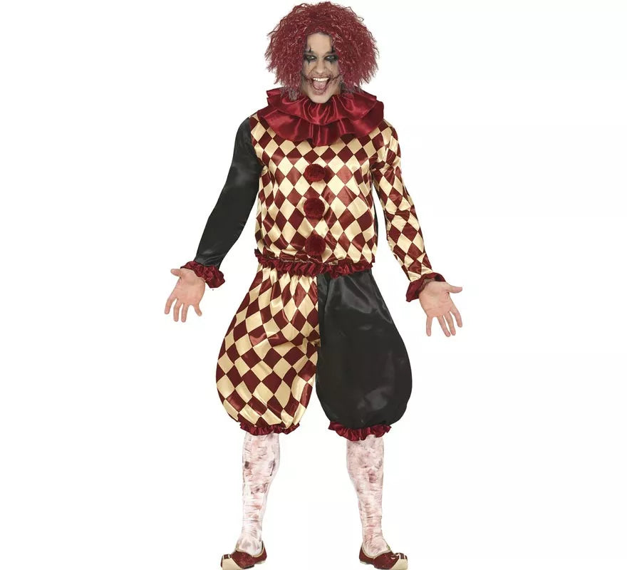 Translation missing: en.Disfraz de Payaso del Horror a Cuadros para hombre