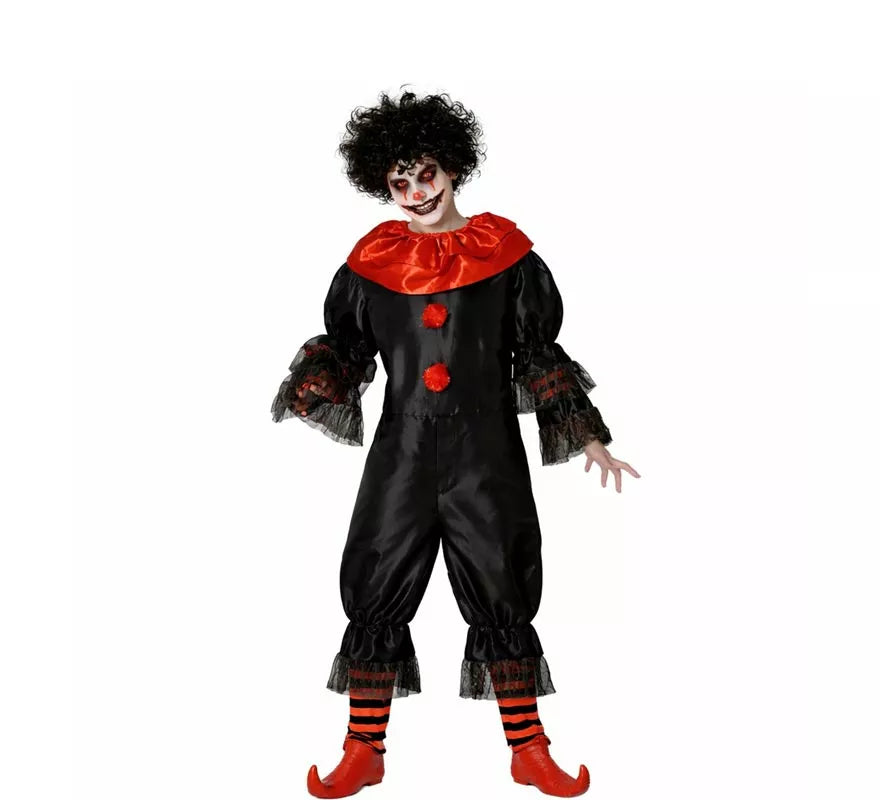 Disfraz de Payaso Diabólico Negro para hombre