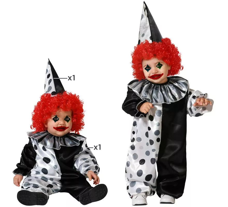 Translation missing: en.Disfraz de Payaso Gris para niños y bebé