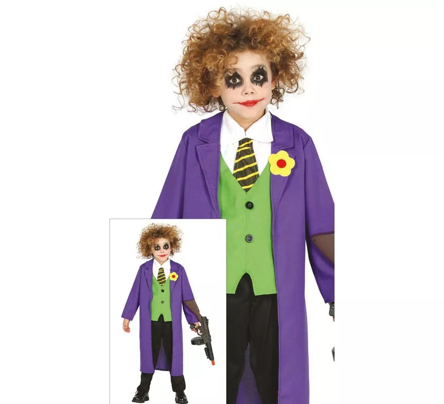 Disfraz de Payaso Joker para niño