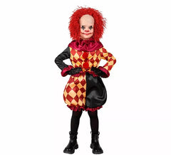 Checkered Ghoul Clown Costume for Boys