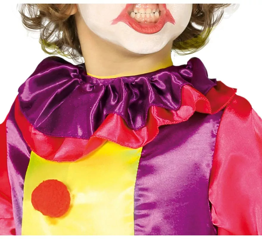 Disfraz de Payaso Maléfico Amarillo para niño