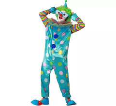 Multicolor clown costume for men