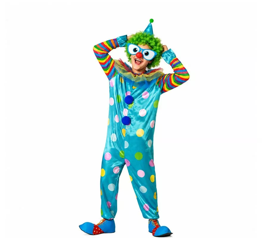 Disfraz de Payaso multicolor para hombre