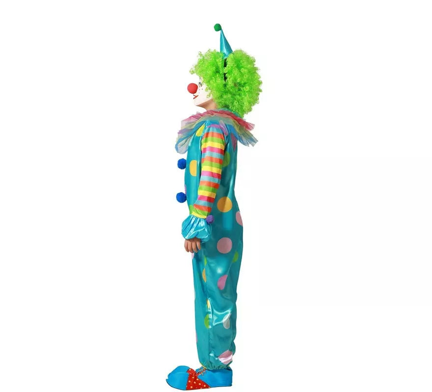 Disfraz de Payaso multicolor para niño
