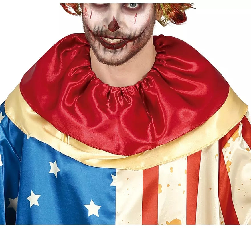 Disfraz de Payaso Patriota Siniestro para hombre