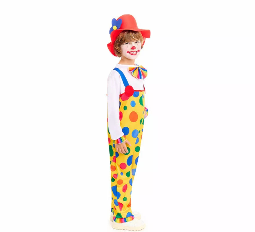 Translation missing: en.Disfraz de Payaso Peto Topos para niños