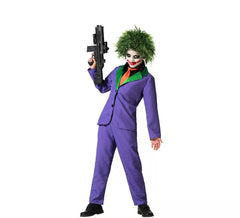Purple Laughing Clown Costume for Child