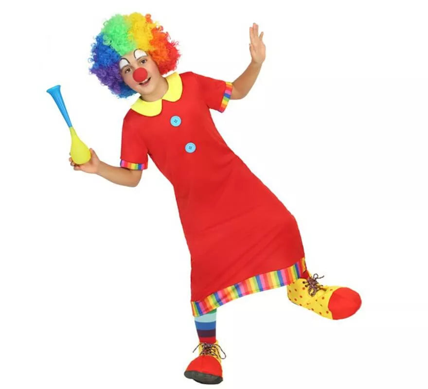 Disfraz de Payaso rojo para niño