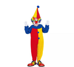 Red and yellow clown costume for kids
