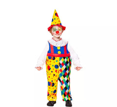 Clown costume with rhombuses for children