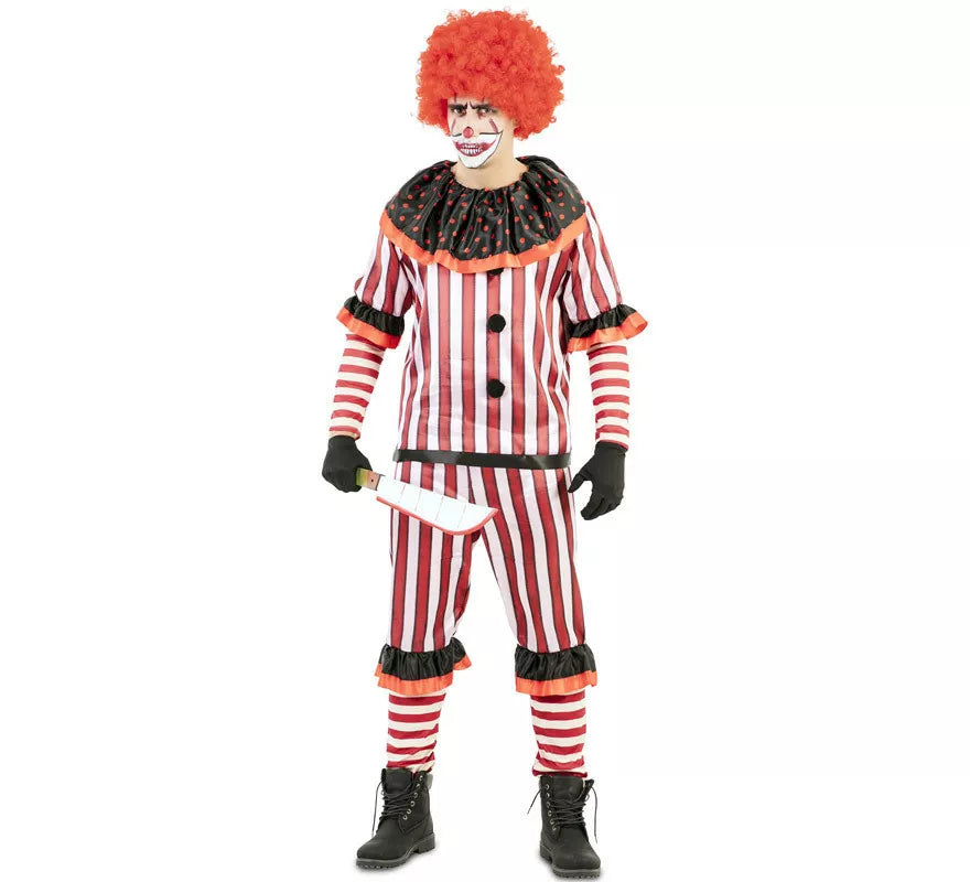 Translation missing: en.Disfraz de Payaso Sangriento Rojo para hombre