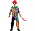 Disfraz de Payaso Siniestro Multicolor para hombre