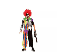 Multicolor Sinister Clown Costume for children