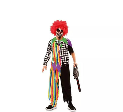 Disfraz de Payaso Siniestro Multicolor para niño